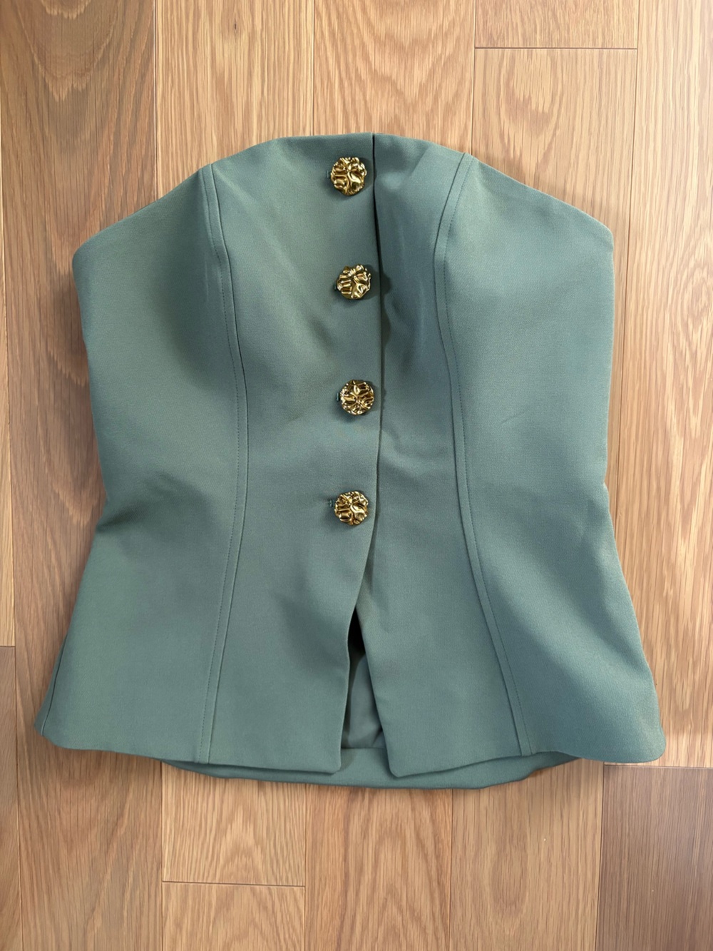 Express Olive Green Tailored Top